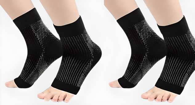 Swelling Arch Heel Socks - Yoga and Sports Protective Socks- Pack of 2 Pair